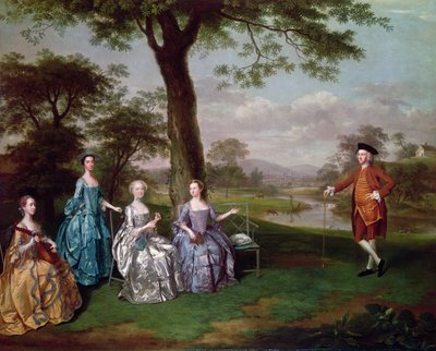 The Rookes-Leeds Family by Arthur Devis